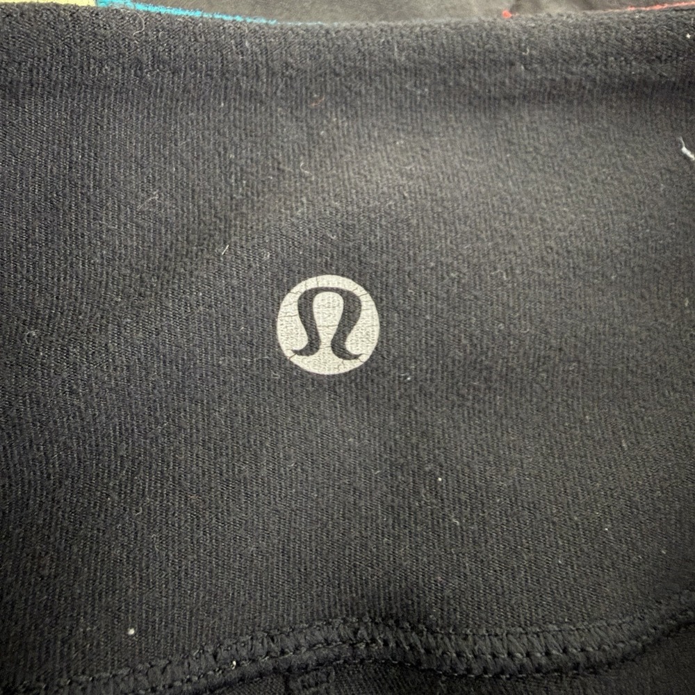 Lululemon Womens Groove Flare Yoga Reversible Pants 4 Black Colorblock Waist Y2K - Picture 13 of 16